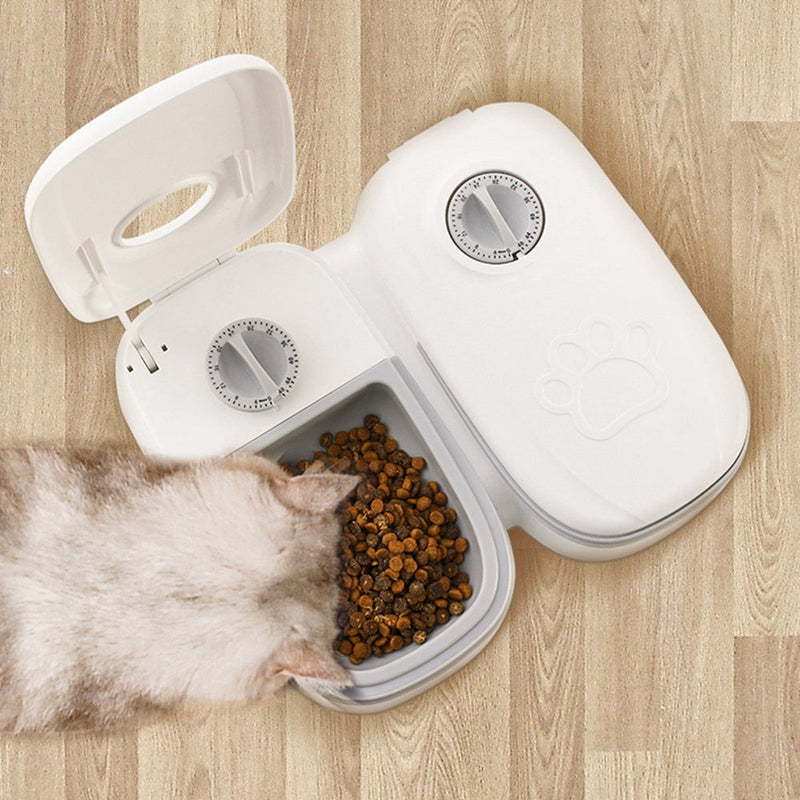 Dispenser de Comida Automático Inteligente | Para Cães e Gatos - Mercatudo Store