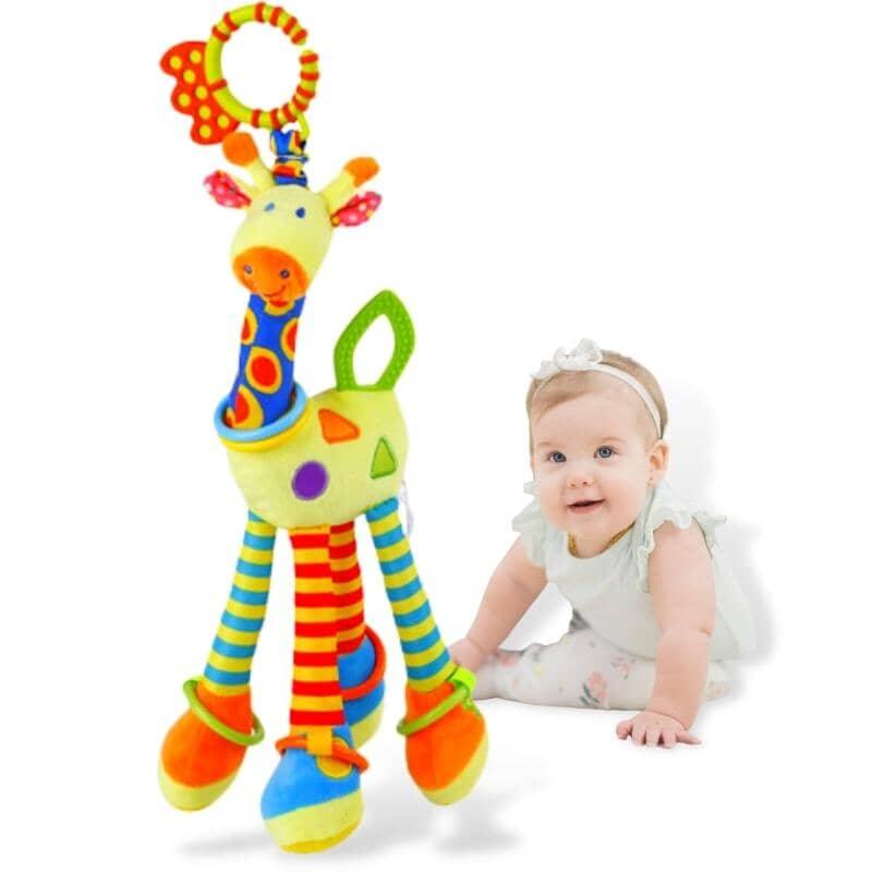 Chocalhos mordedor para bebês - Girafinha - Mercatudo Store